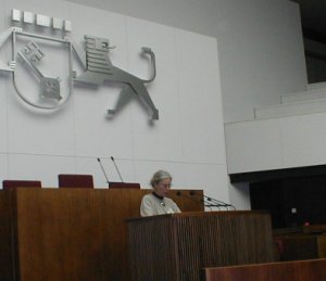 Gisela Lohße-Trommsdorff während ihrer Rede